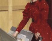 安德斯左恩 - Portrait of Emma Zorn in the Paris studio